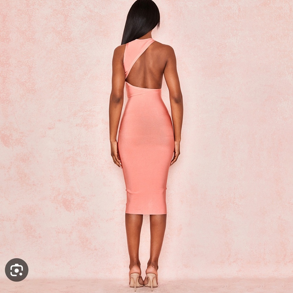House of CB Yasmine Peach Dress Size XS BN Never Worn With Tags